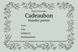 Cadeaubon huisdier portret