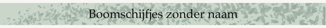 Boomschijfjes zonder naam