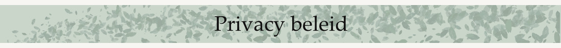 Privacy beleid