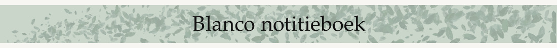 Blanco notitieboek