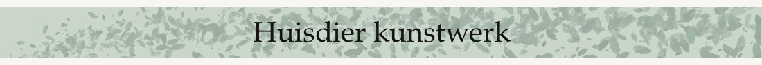 Huisdier kunstwerk