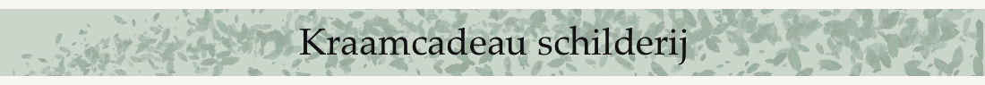 Kraamcadeau schilderij