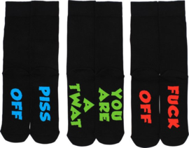 Odd Socks - Heren Sweary sokken - 3 paar in cadeau doos - maat 39-46