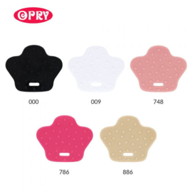 OPRY - BIJTRING - DIERENPOOT MET NOPPEN - 68X57MM - Zwart - 000 - stuks per verpakking
