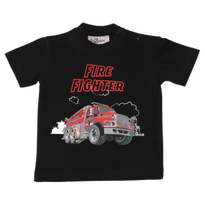 Fun2Wear - Shortama Fire Fighter - Zwart - Maat 62 - Jongens