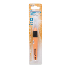 The Crochet Lite Haaknaald D 3,0 mm - kleur oranje