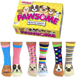 Odd Socks -  6 Dames Sokken Pawsome