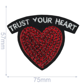 HKM Applicatie trust your heart 75x57mm