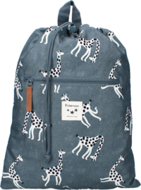 Kidzroom Stories Gymtas - Blauw - Giraf