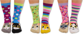 Odd Socks - 6 Dames Sokken - Catwalk - Maat 37-42