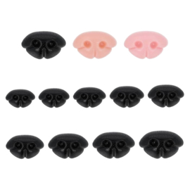 Neus zwart 15 mm