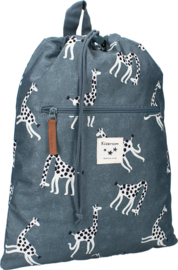 Kidzroom Stories Gymtas - Blauw - Giraf