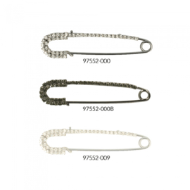Kiltspelden strass wit - 5st