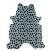Leopard Tapijt Lichtblauw 145x160cm |Childhome