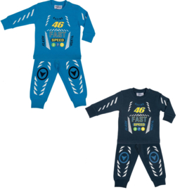 Funderwear - Pyama - Blauw - Racing = Maat 80 - Jongen
