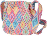 Tas Dames - Bucket Bag met Zomerse Print - Kwastjes - 24x17 cm - Multicolor - Carnaval Hippie Kostuum