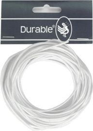 Waxkoord 1mm x 5 mtr  kleur wit 009