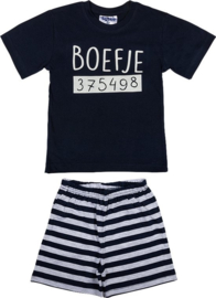 Fun2Wear - Shortama Boefje - Navy Blauw - Maat 86