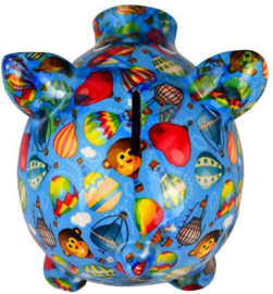 Pomme Pidou Varken Rosie - Spaarpot - Medium - Air Balloons Trueblue