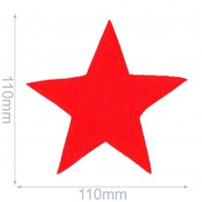 HKM Applicatie ster 114x114mm rood