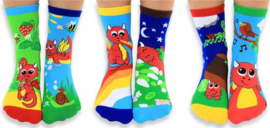 Odd Socks - Oddie the Dragon - United Oddsocks - Mismatched draken sokken - 6 verschillende sokjes - maat 27 - 30