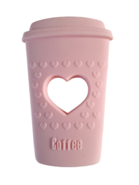 Coffee cup bijtfiguur - roze
