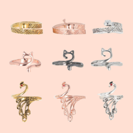 Garenring assortiment kat-pauw-gegraveerd 