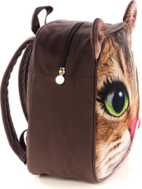 Rugzak Cathead Poezenhoofd Kattenkop 26 x 28 x 13 cm