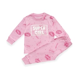 Frogs and Dogs - Pyjama Super Girl - Roze - Maat 62 - Meisjes