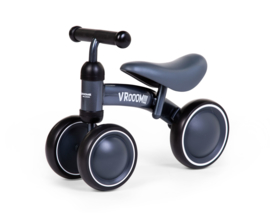 PEUTER LOOPFIETS VROOM - METAAL - GRIJS