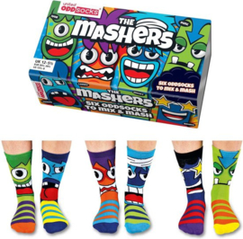 Odd Socks - The Stress Heads heren sokken 6 verschillende in een doos 39-46