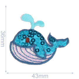 HKM Applicatie walvis pailletten