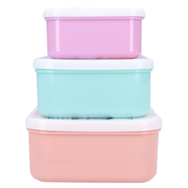 Vadobag Frozen Snackbox en Fruitdoos Lichtgroen en Roze - 3in1