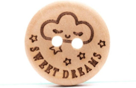 Knoop Sweet dreams 20mm. Kaart a 4 stuks