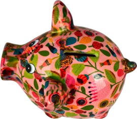 Pomme Pidou Varken Rosie - Spaarpot - Medium - Pink Strawberry Fields