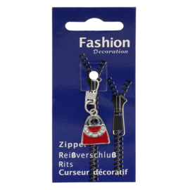 Ritsenhanger strass - Tas - rood - 05