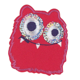 HKM Applicatie monster rood-roze