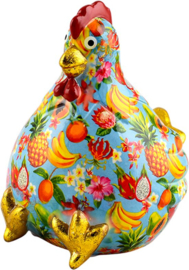 Pomme Pidou Spaarpot Kip Claire Medium 004 (17x14x18cm - Keramiek)