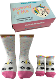 Odd Socks - Cucamelon Mummy and Me Minime Sokken -  Unicorn - 2 Paar