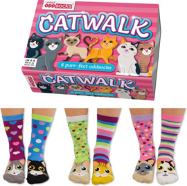 Odd Socks - 6 Dames Sokken - Catwalk - Maat 37-42