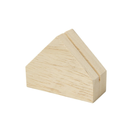 Zoedt - Kaartenhouder huisje hout