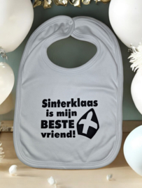 Sinterklaas is mijn beste vriend - slabbetje - wit