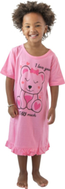 Fun2Wear - Beary nachthemd - Donker Roze - Maat 146/152
