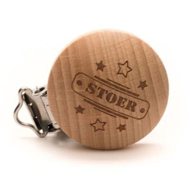 Durable Houten Speenclips 2 stuks  Stoer
