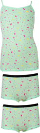 Kinderondergoed Funderwear - Set Snoepie - Mint - Maat 164 - Meisjes
