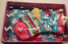 Odd Socks - Cadeaudoosje met Moeder Dochter sokken - Mummy and Me - Maat 37/42 en 0-12 mnd - Kraam cadeau