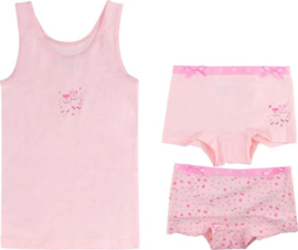 Kinderondergoed Funderwear - Set Alpaca - Roze - Maat 116/122