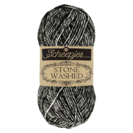 SCHEEPJES STONE WASHED 50G - 803 BLACK ONYX