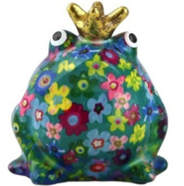 Pomme Pidou - Spaarpot - Kikker Freddy 003 - Small - 6 cm x 8 cm x 10 cm - (Keramiek)