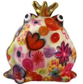 Pomme Pidou - Spaarpot - Kikker Freddy 002- Small - 6 cm x 8 cm x 10 cm - (Keramiek)